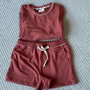 MWL Madewell Sweatshirt Size L and Sweat Shorts Size S